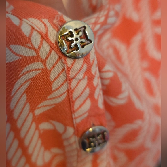 ESCAPADA | Large | Rayon Nautical Rope Print Blouse - Picture 3 of 7